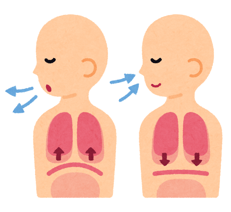 息 を 吸う と お腹 が 痛い