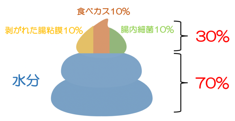 健康的なうんちの形と粘稠度