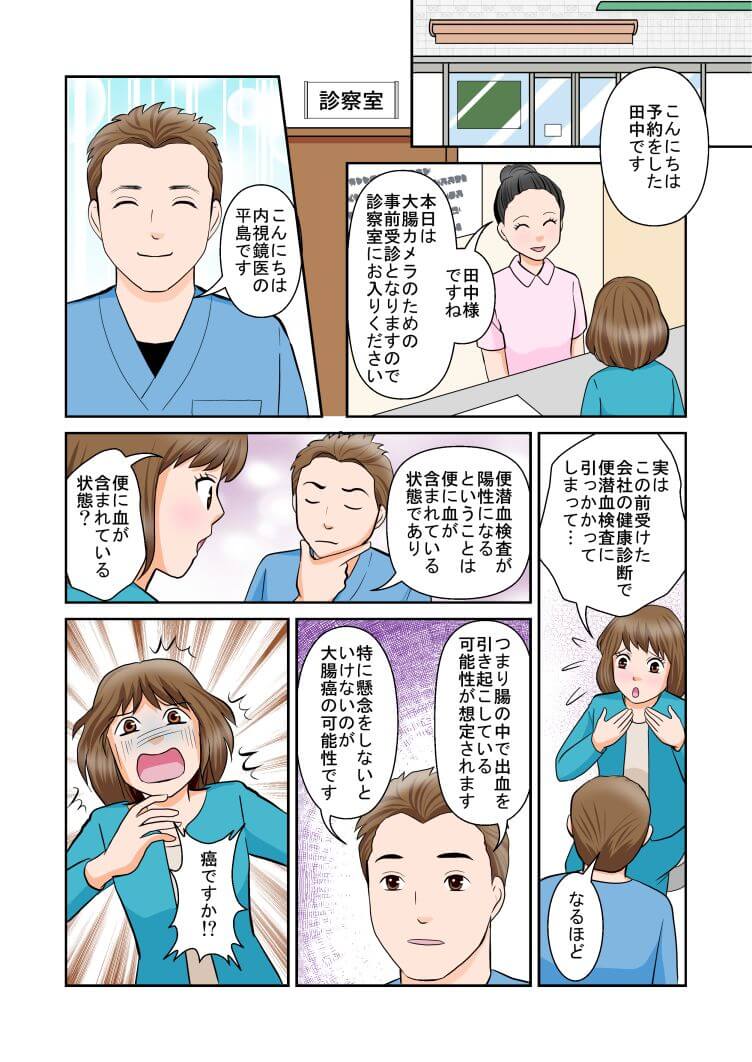 漫画でわかる大腸カメラ検査