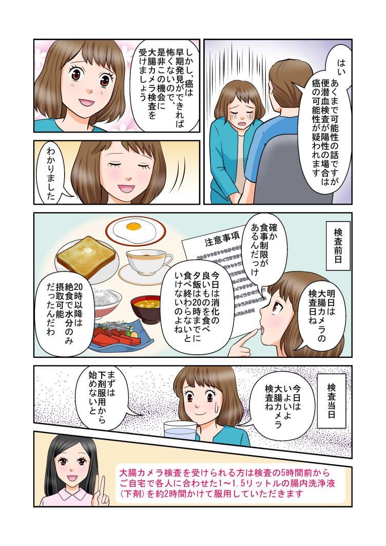 漫画でわかる大腸カメラ検査