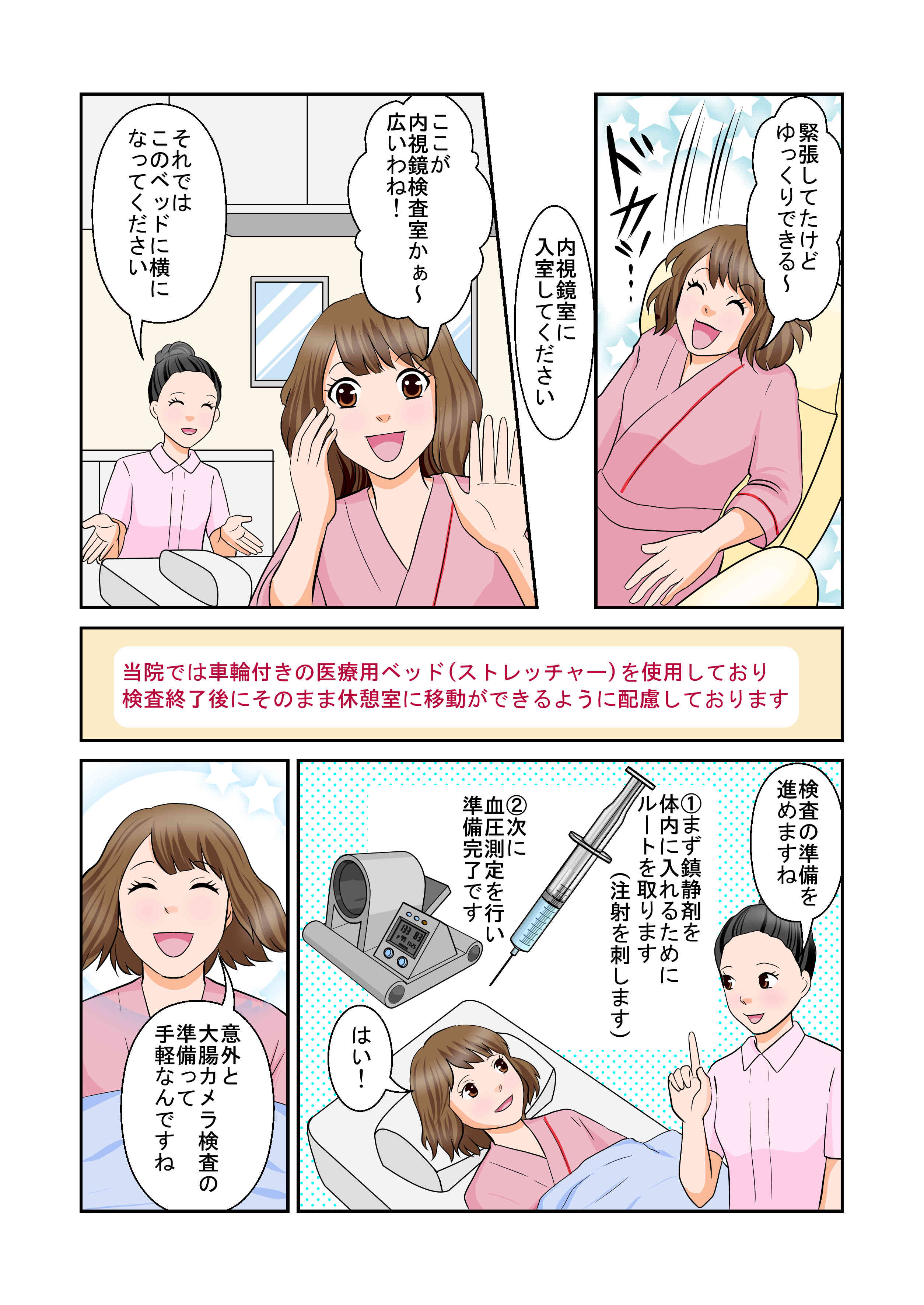 漫画でわかる大腸カメラ検査