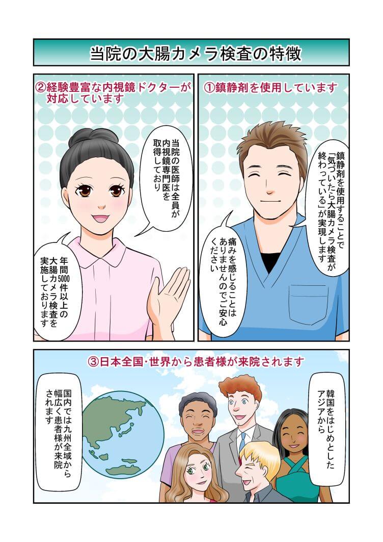 漫画でわかる大腸カメラ検査